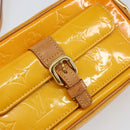 LOUIS VUITTON Monogram Vernis Christy MM Shoulder Bag Jaune M91108 Auth mr1610-17