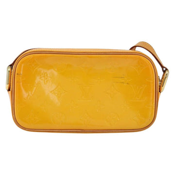 LOUIS VUITTON Monogram Vernis Christy MM Shoulder Bag Jaune M91108 Auth mr1610 - 0