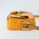 LOUIS VUITTON Monogram Vernis Christy MM Shoulder Bag Jaune M91108 Auth mr1610-3