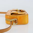 LOUIS VUITTON Monogram Vernis Christy MM Shoulder Bag Jaune M91108 Auth mr1610-4