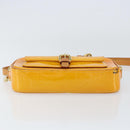 LOUIS VUITTON Monogram Vernis Christy MM Shoulder Bag Jaune M91108 Auth mr1610-5