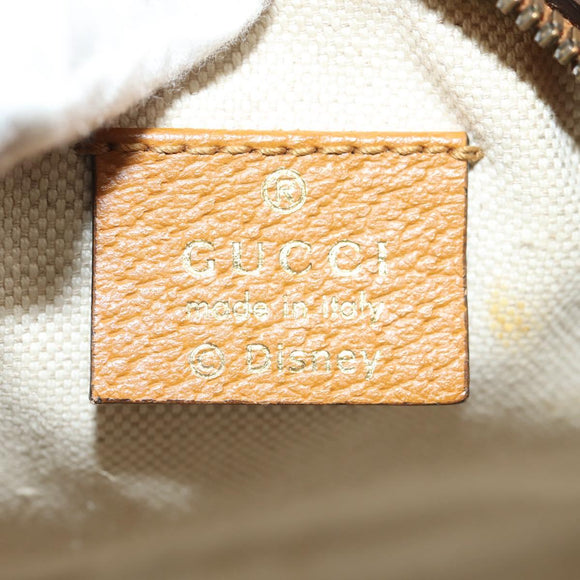 GUCCI Micro GG Supreme Disney Collaboration Bag PVC Beige 603938 Auth mr1612A