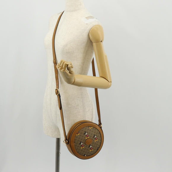 GUCCI Micro GG Supreme Disney Collaboration Bag PVC Beige 603938 Auth mr1612A