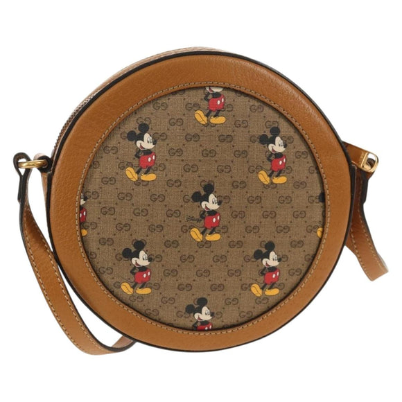 GUCCI Micro GG Supreme Disney Collaboration Bag PVC Beige 603938 Auth mr1612SAM
