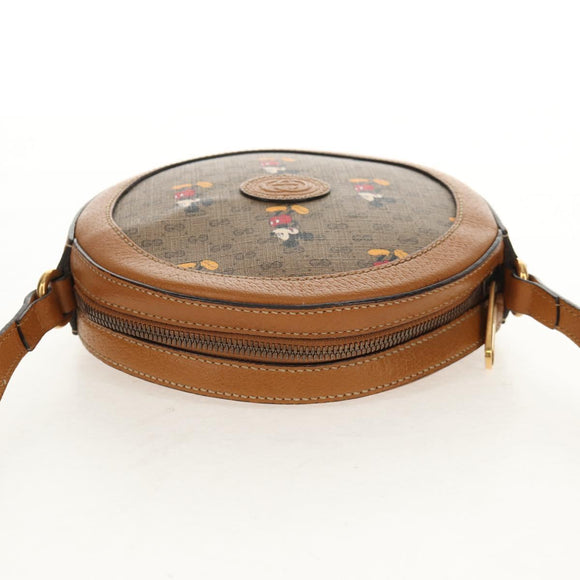 GUCCI Micro GG Supreme Disney Collaboration Bag PVC Beige 603938 Auth mr1612A