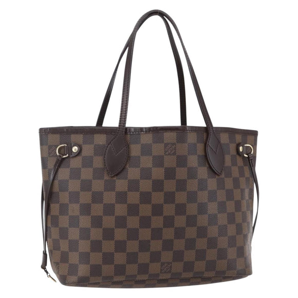 LOUIS VUITTON Damier Ebene Neverfull PM Tote Bag N51109 LV Auth mr1616