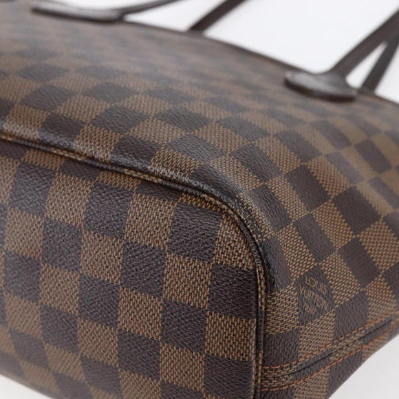 LOUIS VUITTON Damier Ebene Neverfull PM Tote Bag N51109 LV Auth mr1616
