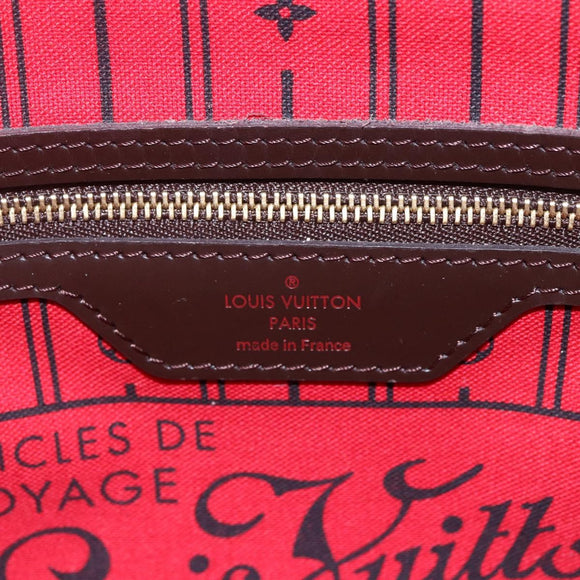 LOUIS VUITTON Damier Ebene Neverfull PM Tote Bag N51109 LV Auth mr1616
