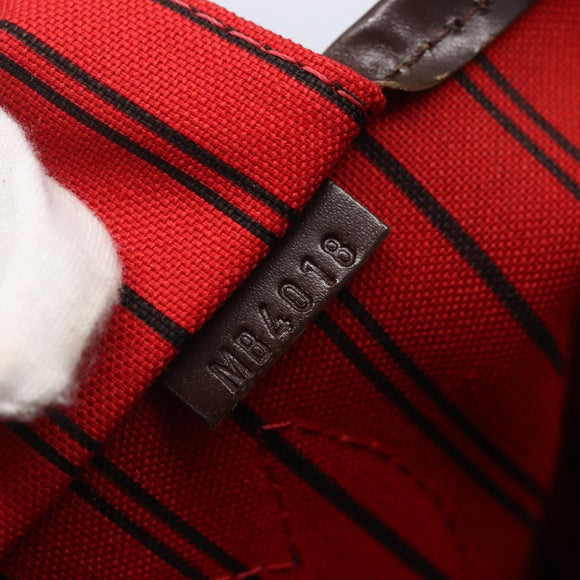 LOUIS VUITTON Damier Ebene Neverfull PM Tote Bag N51109 LV Auth mr1616