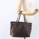 LOUIS VUITTON Damier Ebene Neverfull PM Tote Bag N51109 LV Auth mr1616-21