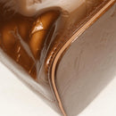 LOUIS VUITTON Monogram Vernis Houston Hand Bag Bronze M91122 LV Auth mr1617V-15