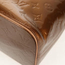 LOUIS VUITTON Monogram Vernis Houston Hand Bag Bronze M91122 LV Auth mr1617V-16