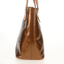 LOUIS VUITTON Monogram Vernis Houston Hand Bag Bronze M91122 LV Auth mr1617V-3