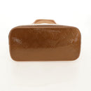LOUIS VUITTON Monogram Vernis Houston Hand Bag Bronze M91122 LV Auth mr1617V-5
