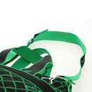 BOTTEGA VENETA Hand Bag Canvas 2way Green Black Silver Auth mr1618M-11