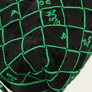 BOTTEGA VENETA Hand Bag Canvas 2way Green Black Silver Auth mr1618M-15