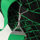 BOTTEGA VENETA Hand Bag Canvas 2way Green Black Silver Auth mr1618M-17