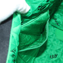 BOTTEGA VENETA Hand Bag Canvas 2way Green Black Silver Auth mr1618M-24