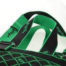 BOTTEGA VENETA Hand Bag Canvas 2way Green Black Silver Auth mr1618M-8