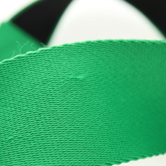 BOTTEGA VENETA Hand Bag Canvas 2way Green Black Silver Auth mr1618M