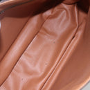 CELINE Macadam Canvas Shoulder Bag PVC Leather Brown Gold Auth mr1622-17