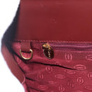 CARTIER Tote Bag Leather Bordeaux Gold Auth mr1623-18