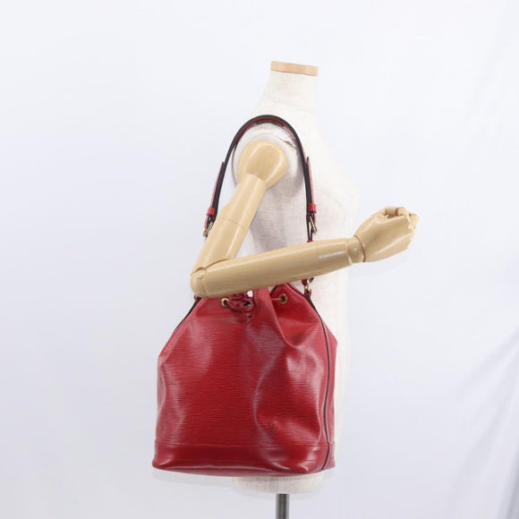 LOUIS VUITTON Epi Noe Shoulder Bag Red M44007 LV Auth mr1624