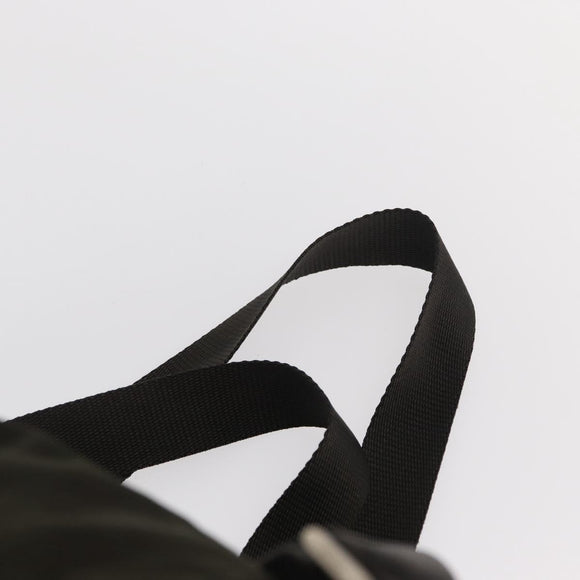 PRADA Backpack Nylon Khaki Silver Auth mr1625