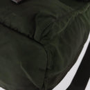 PRADA Backpack Nylon Khaki Silver Auth mr1625-18