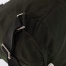 PRADA Backpack Nylon Khaki Silver Auth mr1625-19