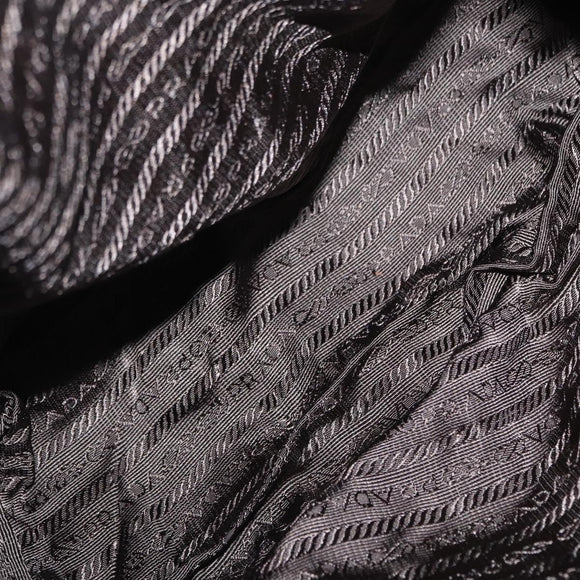 PRADA Backpack Nylon Khaki Silver Auth mr1625