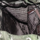 PRADA Backpack Nylon Khaki Silver Auth mr1625-25