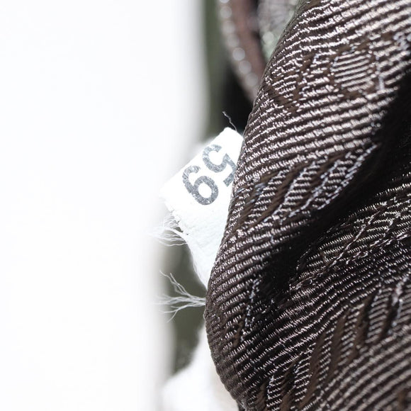 PRADA Backpack Nylon Khaki Silver Auth mr1625