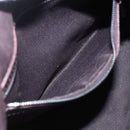 CELINE C Macadam Canvas Accessory Pouch Beige Silver Auth mr1628-20