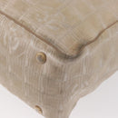 CHANEL New Travel Line Hand Bag Nylon Beige Gold CC Auth mr1630-16