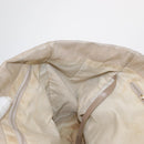 CHANEL New Travel Line Hand Bag Nylon Beige Gold CC Auth mr1630-19