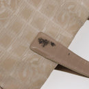 CHANEL New Travel Line Hand Bag Nylon Beige Gold CC Auth mr1630-7