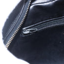 CHANEL Bicolore Pouch Patent leather Black Gold CC Auth mr1631-14