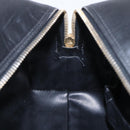 CHANEL Bicolore Pouch Patent leather Black Gold CC Auth mr1631-16