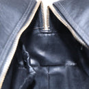 CHANEL Bicolore Pouch Patent leather Black Gold CC Auth mr1631-17