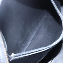 CHANEL Bicolore Pouch Patent leather Black Gold CC Auth mr1631-18