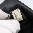 CHANEL Bicolore Pouch Patent leather Black Gold CC Auth mr1631-19