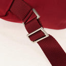 PRADA Backpack Nylon Red Silver Auth mr1633V-15