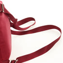 PRADA Backpack Nylon Red Silver Auth mr1633V-16