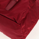 PRADA Backpack Nylon Red Silver Auth mr1633V-18