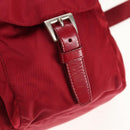 PRADA Backpack Nylon Red Silver Auth mr1633V-22