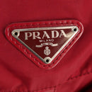 PRADA Backpack Nylon Red Silver Auth mr1633V-25
