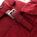PRADA Backpack Nylon Red Silver Auth mr1633V-9