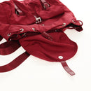 PRADA Backpack Nylon Red Silver Auth mr1633V-26