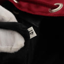 PRADA Backpack Nylon Red Silver Auth mr1633V-12